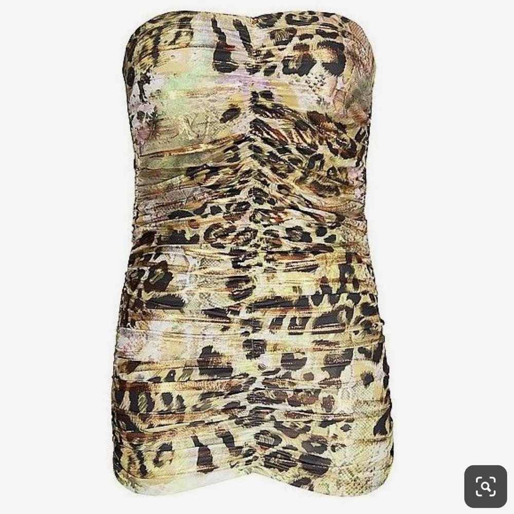 Daytrip Snakeskin & Cheetah Tube Top/Dress M